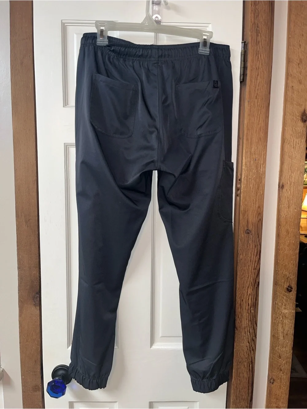 Men's Black Casual Jogger Pants - Stretch Drawstring Waist size Medium like new